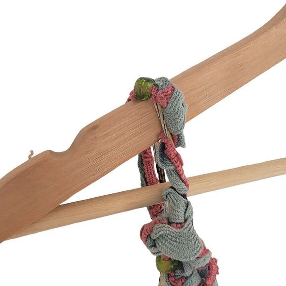 Tianello Layered Ruffle Tie Dye Beaded Floral Summer V Neck Midi Dress XS - Picture 11 of 14